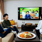 **

"A group of Sudanese young adults, fully clothed in modest, modern clothing, watching a Korean movie on a large screen in a comfortable living room.  The room is decorated with posters of popular Korean films.  Several individuals are enjoying Korean snacks like kimchi and bibimbap.  Safe for work, appropriate content, perfect anatomy, correct proportions, natural pose, professional, family-friendly, high-quality lighting."

**