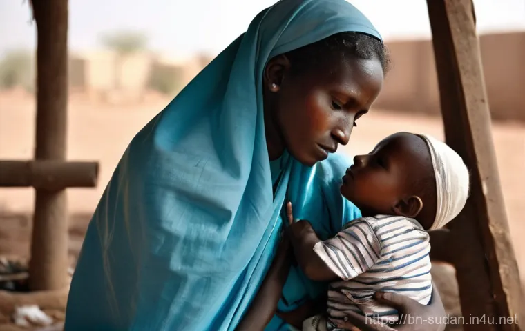 수단 의료 시스템 현황 - **Prompt 1: Resilient Healthcare in a War-Torn Hospital**
    "A dedicated Sudanese nurse, wearing c...