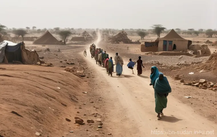 수단 도로교통 실태 - Prompt 1: The Long Walk for Survival**